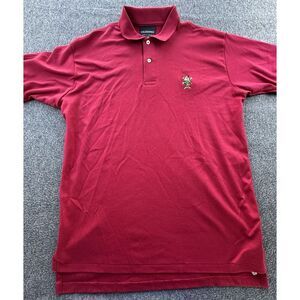 Caledonia Shirt Men's X-Large Red‎ Keebler Polo Short Sleeve Collared Pullover